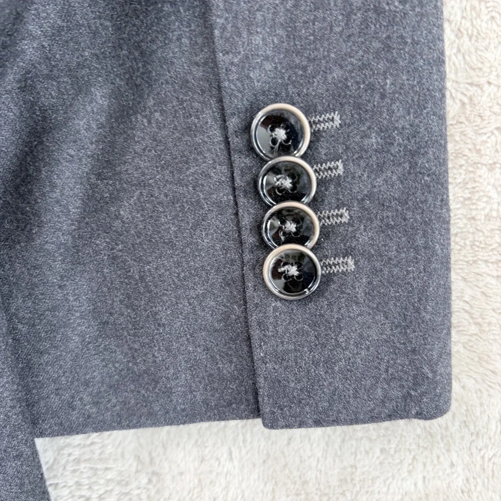 Hugo Boss Sport Coat Blazer in Grey Lanificio Tesse Biella Wool Men 38R Desinger